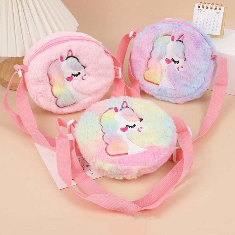 Deine zauberhafte Einhorn Plüsch-Tasche