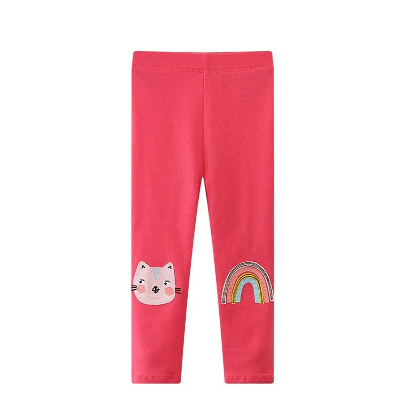 Deine gestreifte Einhorn Leggings zum