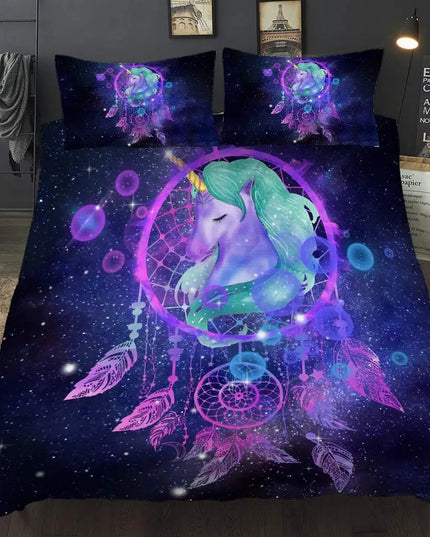 Farbige Träume mit deiner Einhorn Bettwäsche!