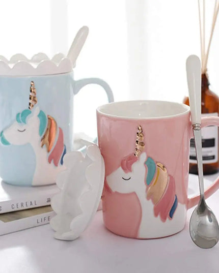 Deine zauberhafte Einhorn Tasse mit Deckel!