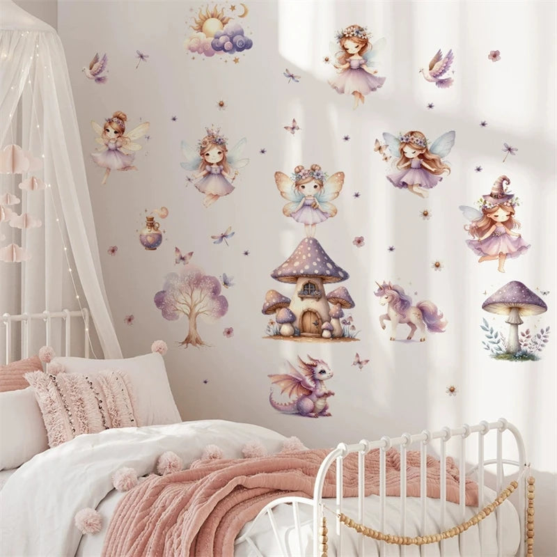 Feenhaus & Einhorn Wandtattoo: Dein Märchen