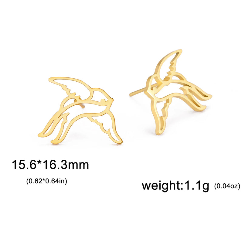 Goldene Einhorn Ohrringe, dein magischer