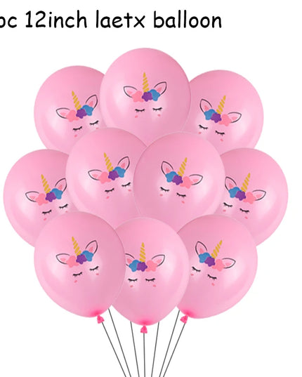 Dein Einhorn Kuscheltier Ballon-Set