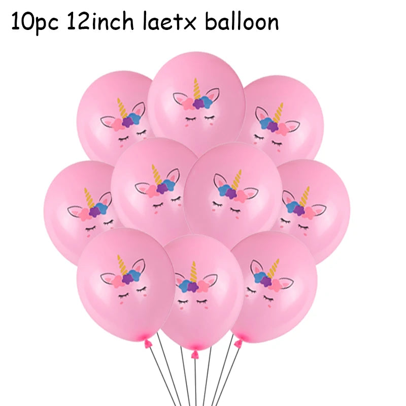 Dein Einhorn Kuscheltier Ballon-Set