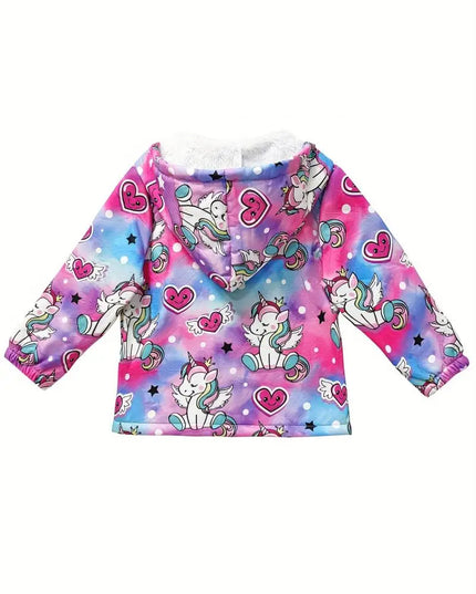 Kuschelige Einhorn Jacke mit Kapuze!