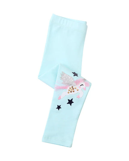 Deine coole Einhorn Leggings mit Stickerei