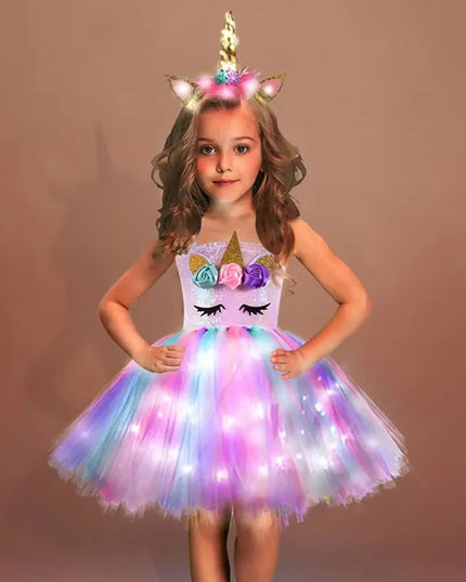 Dein zauberhaftes Einhorn Nachtlicht Kleid!
