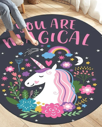 Glitzernder Einhorn Teppich für dein Zuhause!