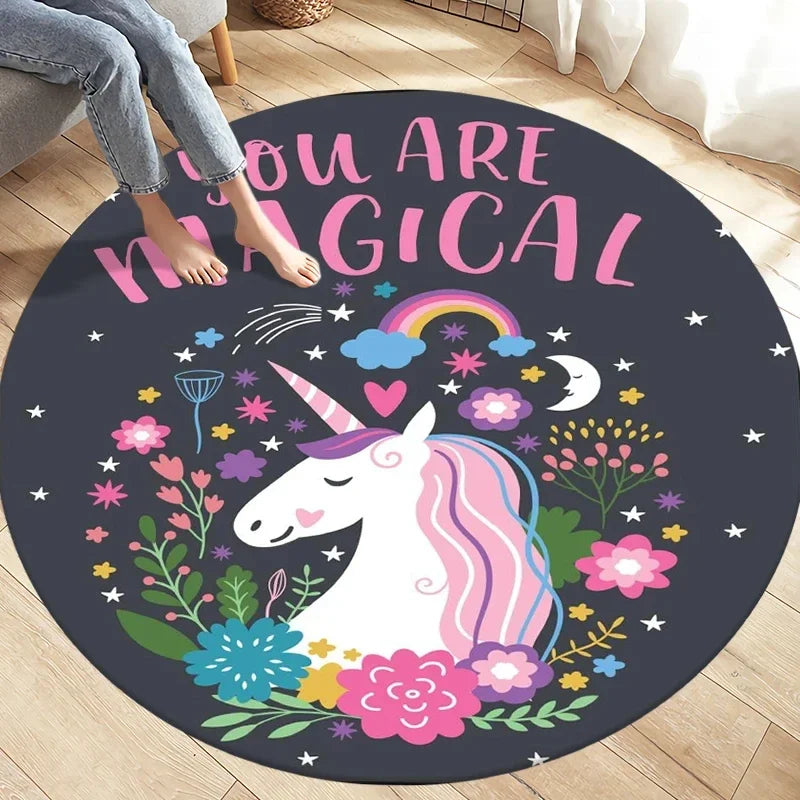 Glitzernder Einhorn Teppich für dein Zuhause!