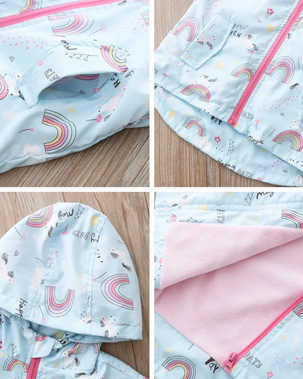 Deine zauberhafte Regenbogen Einhorn Jacke