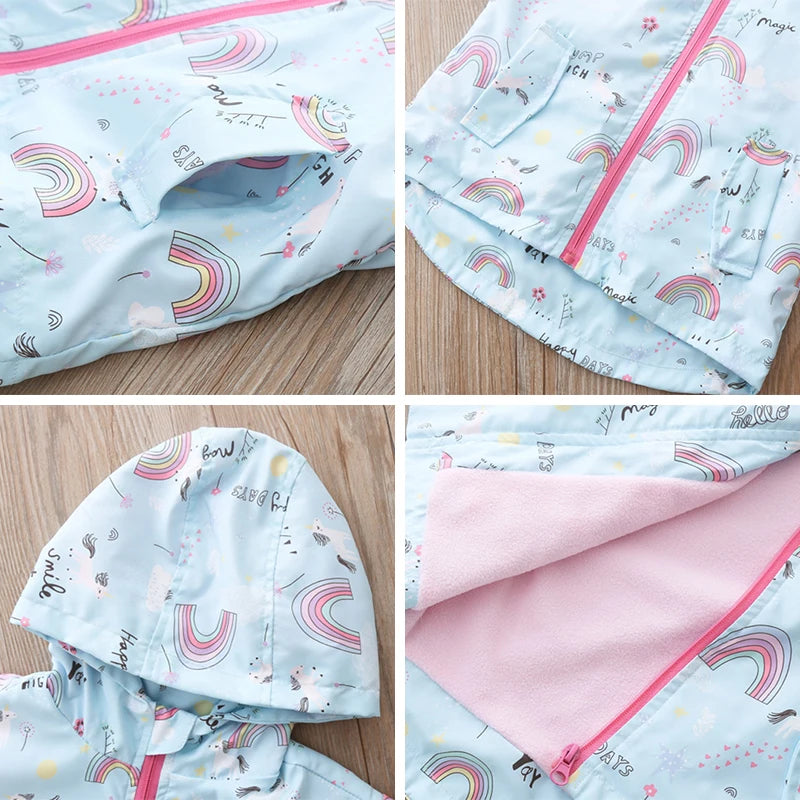 Deine zauberhafte Regenbogen Einhorn Jacke