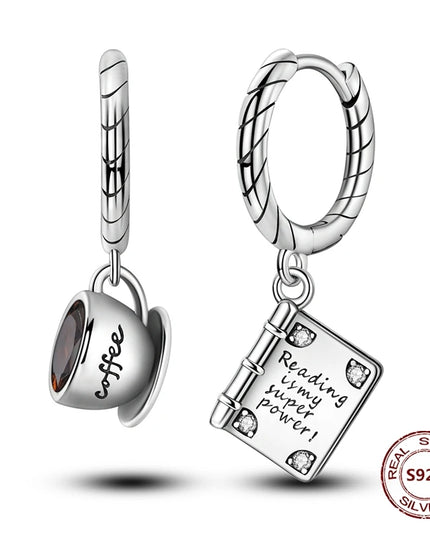 Süße Einhorn Ohrringe mit blauen Augen!