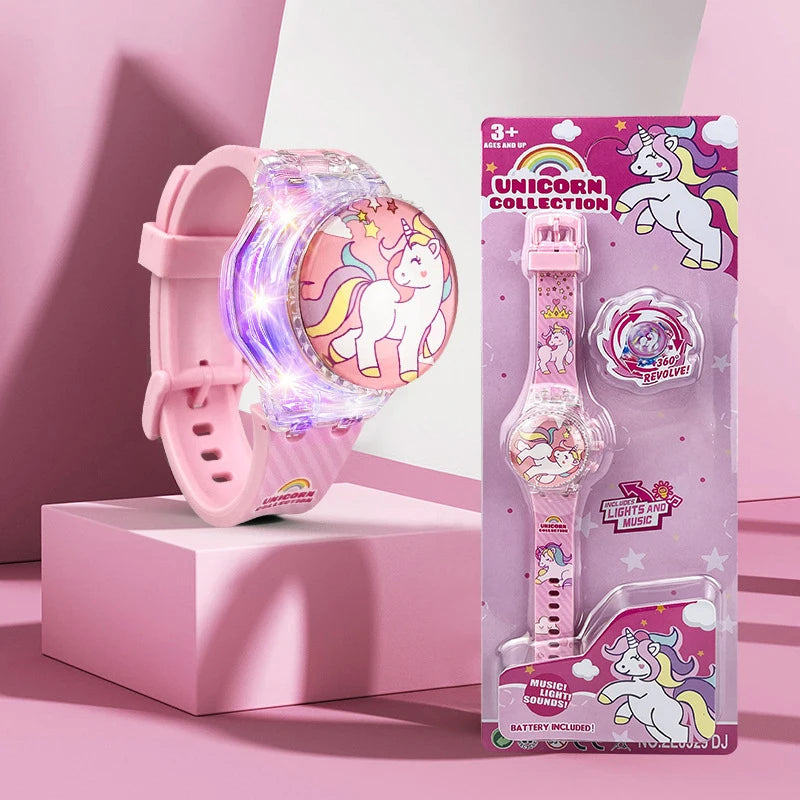Deine leuchtende Einhorn Uhr mit