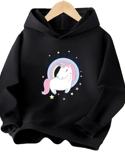 Dein cooler Einhorn Hoodie in Rot!