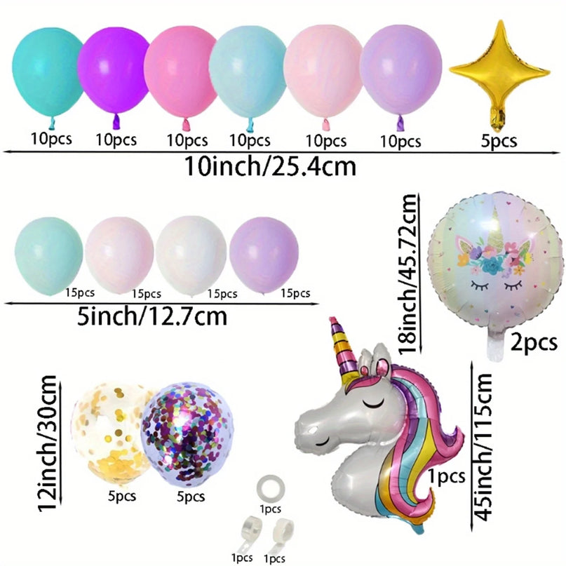 Dein Macaron Einhorn Ballon-Traumset!