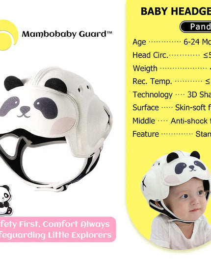 Niedliches Einhorn Kissen im Panda-Design als Baby-Kopfschutz für Kleinkinder, die krabbeln oder laufen lernen
