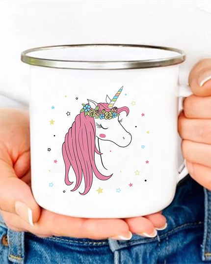 Deine coole Einhorn Tasse aus Emaille!