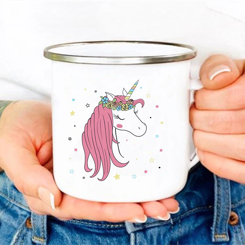 Deine coole Einhorn Tasse aus Emaille!