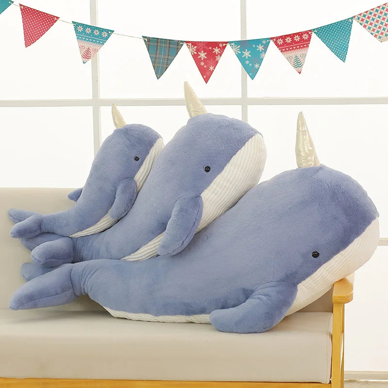 Dein riesiges Narwal-Einhorn Kissen!