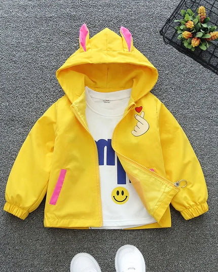 Deine fröhliche Einhorn Jacke in Blau!