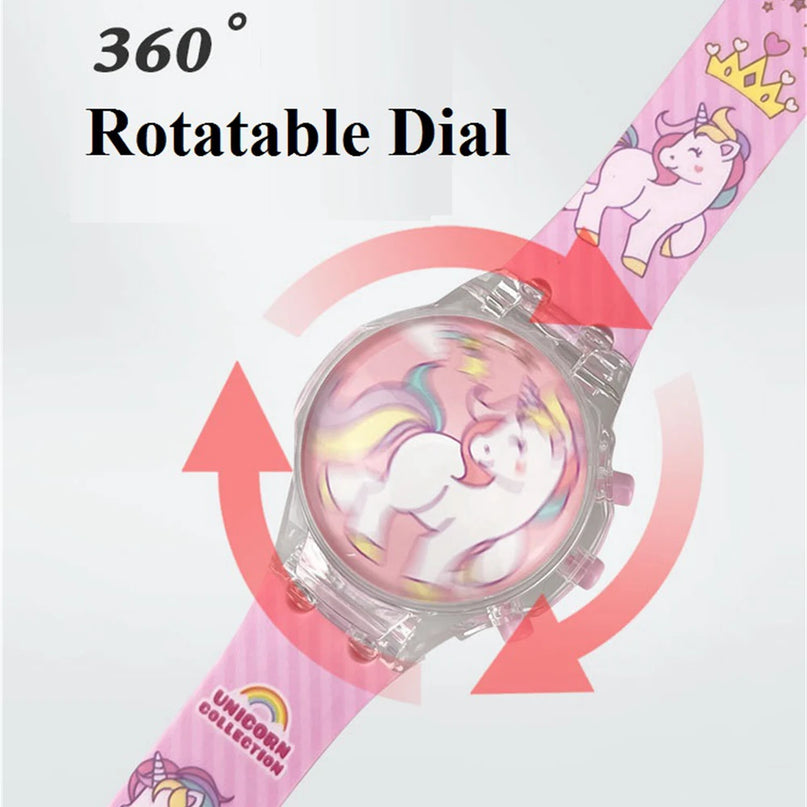 Deine leuchtende Einhorn Uhr mit Musik