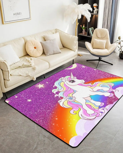 Dein süßer Einhorn Teppich mit Kirschblüten