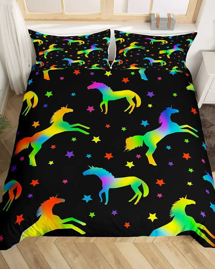Deine Einhorn Bettwäsche für lila
