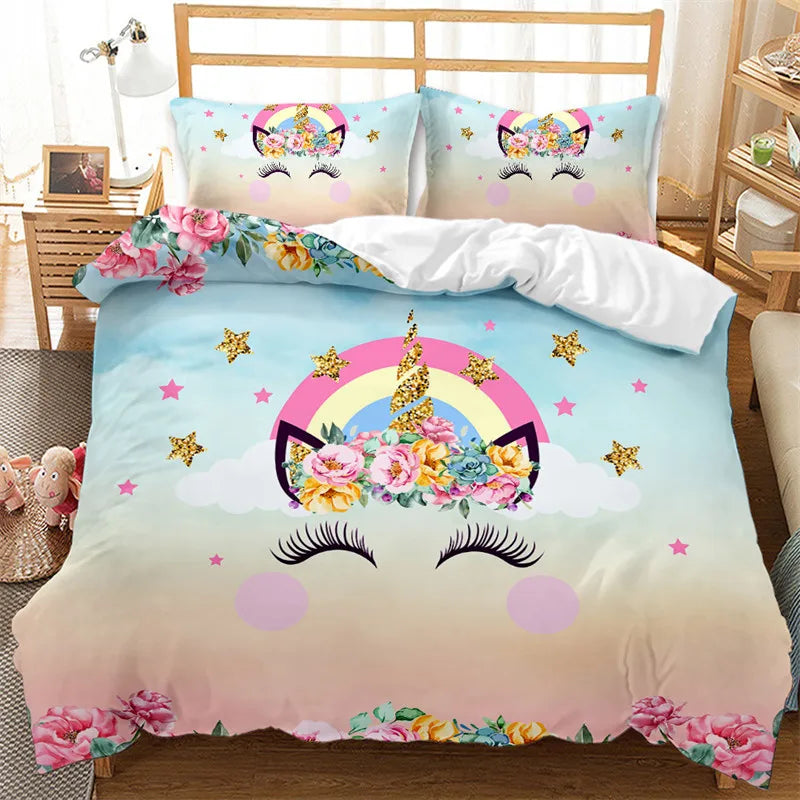 Dein leuchtendes Einhorn Bettwäsche-Set!