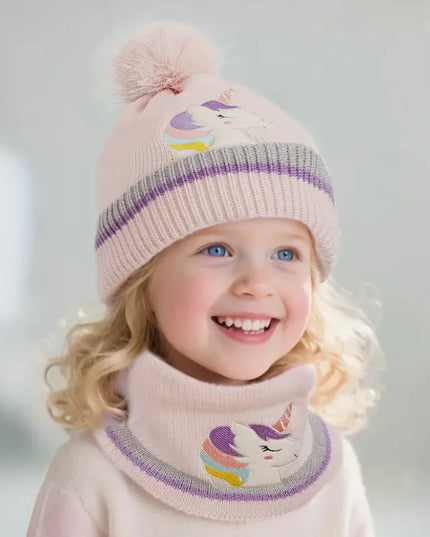 Kuschelige Einhorn Mütze mit Pom-Pom!