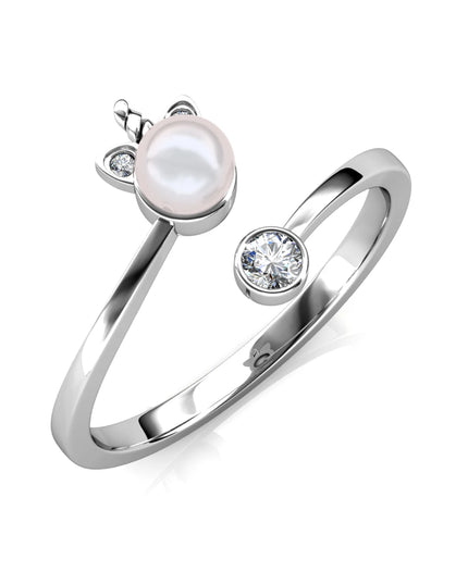 Glänzender Einhorn Ring mit Kristallen
