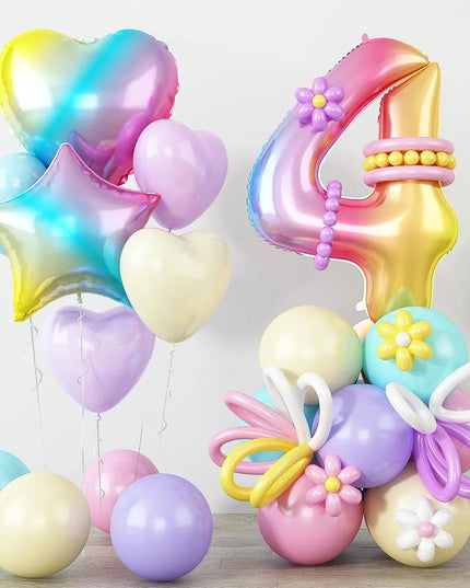 Zauberhaftes Einhorn Deko Ballon Set!