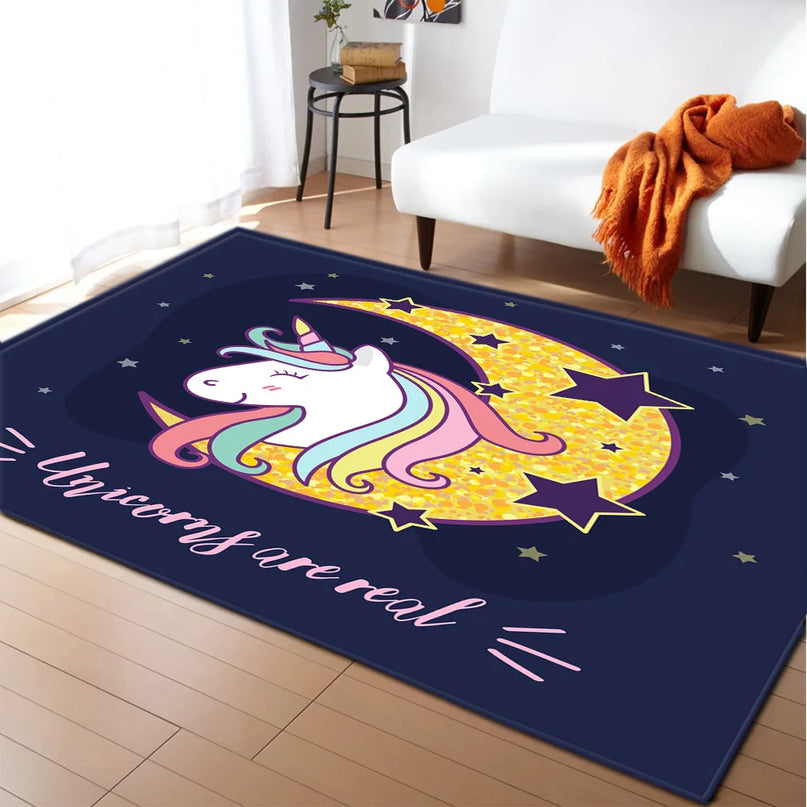 Dein rosafarbenes Einhorn Teppich Schloss!