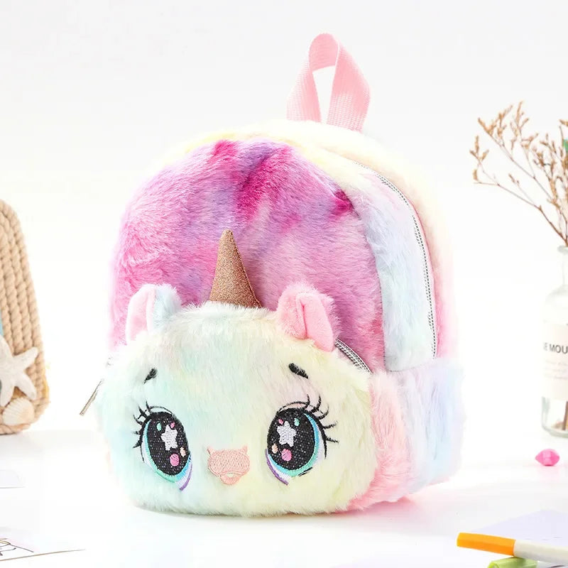 Dein lila Einhorn Rucksack mit großen Augen!