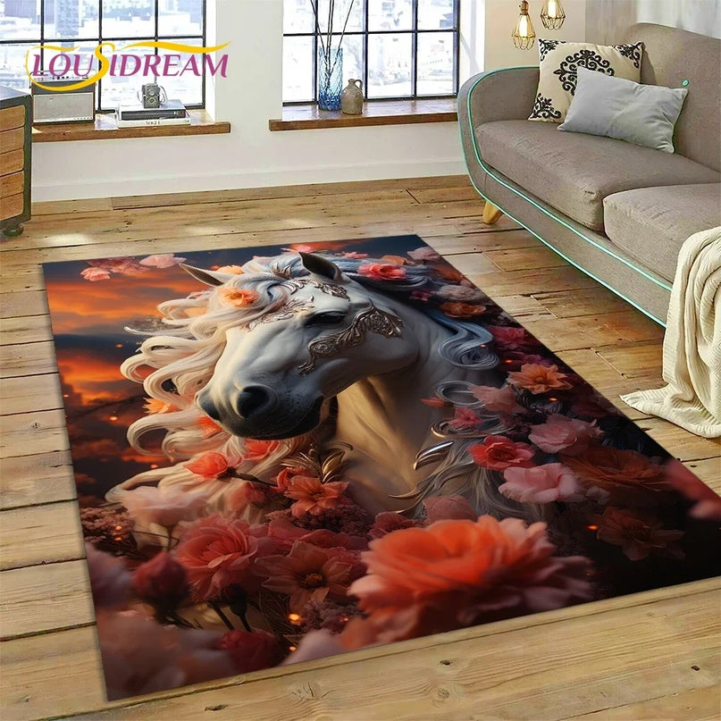 Dein Einhorn Sessel als 3D Traum-Teppich!