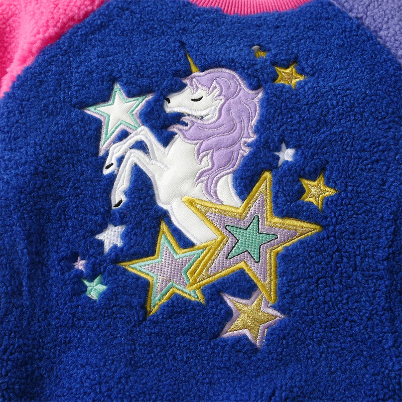 Warmes Einhorn Kostüm Fleece Sweatshirt