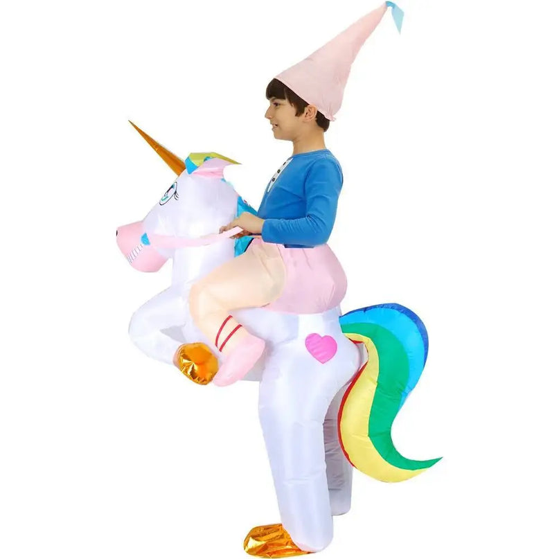 Dein Aufblasbares Einhorn Kostuem für Kids!