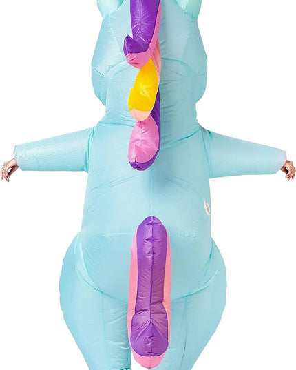 Das rosa Aufblasbares Einhorn Kostuem!