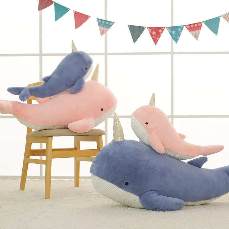 Dein riesiges Narwal-Einhorn Kissen!