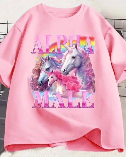 Alpha Einhorn Mütze mit lustigem Vintage-Meme-Design für Damen aus Baumwolle