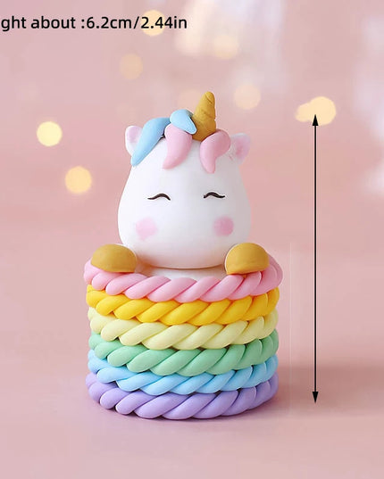 Regenbogen Einhorn Backform Topper
