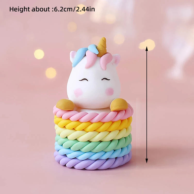 Regenbogen Einhorn Backform Topper