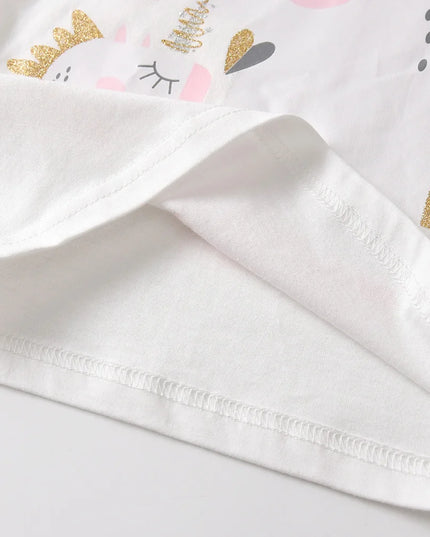 Dein süßer Einhorn Pyjama Baumwoll-Set