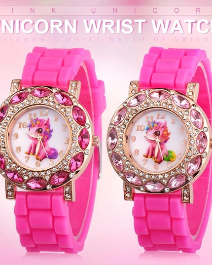 Deine wasserdichte Einhorn Uhr in Pink!