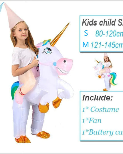 Dein Aufblasbares Einhorn Kostuem für Kids!