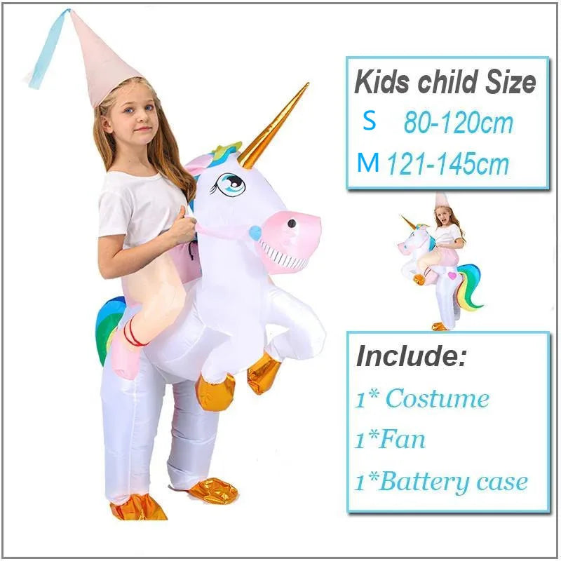 Dein Aufblasbares Einhorn Kostuem für Kids!
