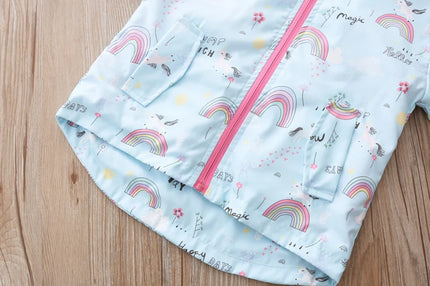 Deine zauberhafte Regenbogen Einhorn Jacke
