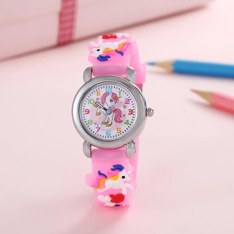 Deine stylische Einhorn Uhr in bunten Farben