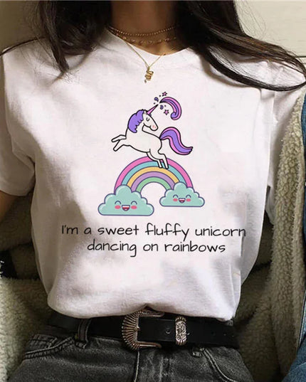 Dein modernes Einhorn T-Shirt mit dunklem