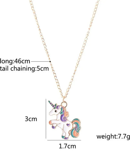 Deine flauschige Einhorn Kette in Lila!