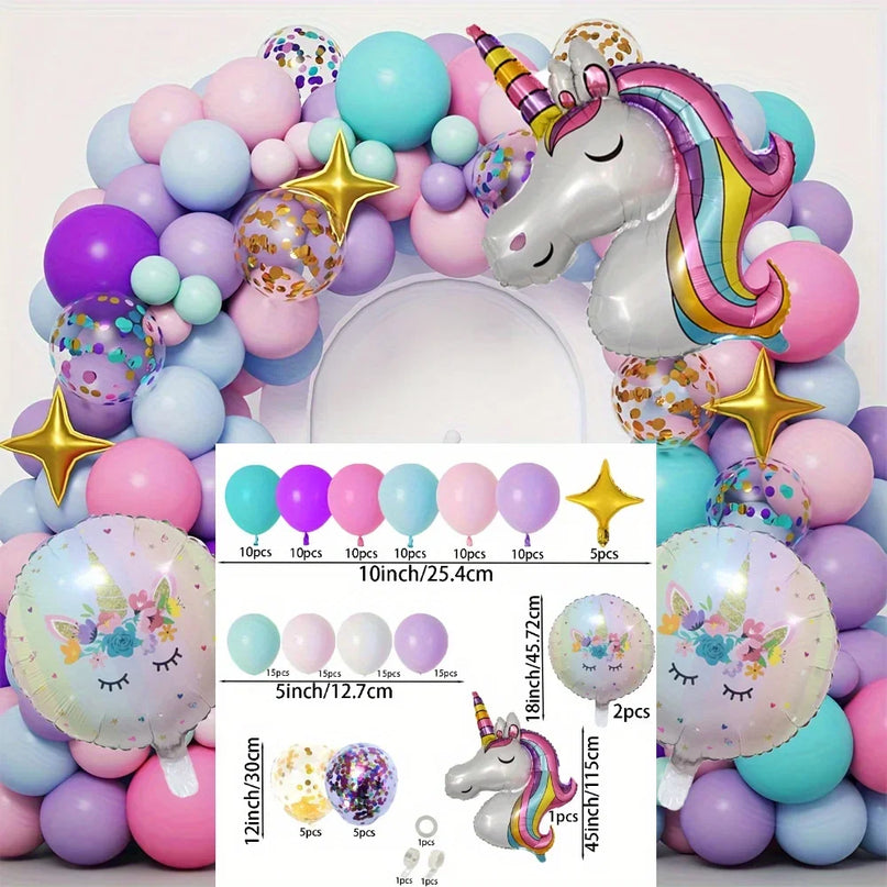 Dein Macaron Einhorn Ballon-Traumset!
